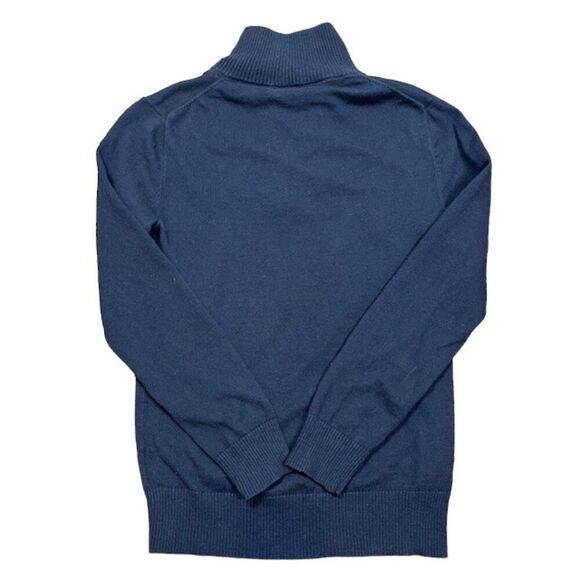 J. Crew Harbor Cotton 1/4 Zip Sweater Light Knit Navy Blue Men's Size XS - Picture 6 of 10